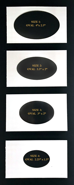 oval sizes